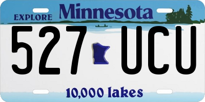 MN license plate 527UCU