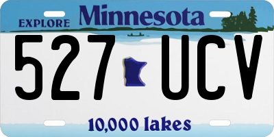 MN license plate 527UCV