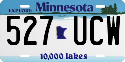 MN license plate 527UCW