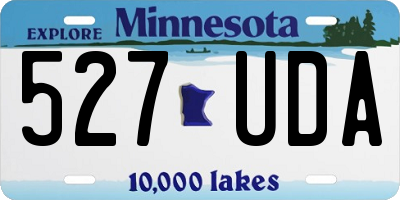 MN license plate 527UDA