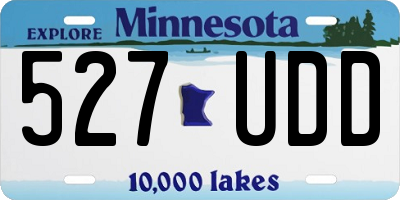 MN license plate 527UDD