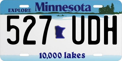 MN license plate 527UDH