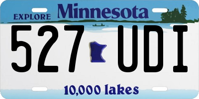 MN license plate 527UDI