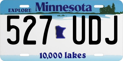 MN license plate 527UDJ