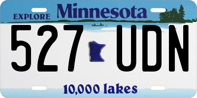 MN license plate 527UDN