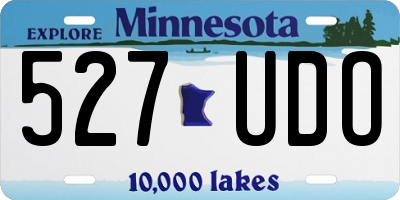 MN license plate 527UDO