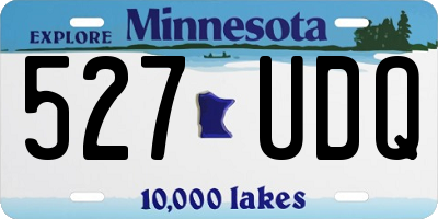 MN license plate 527UDQ