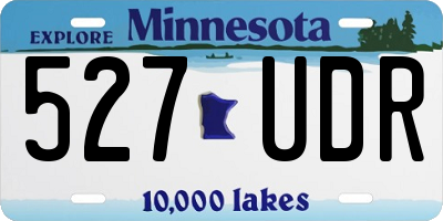MN license plate 527UDR