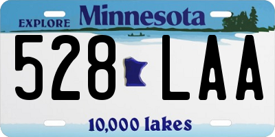 MN license plate 528LAA