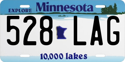 MN license plate 528LAG