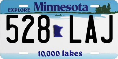 MN license plate 528LAJ