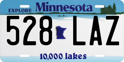MN license plate 528LAZ