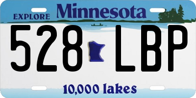 MN license plate 528LBP