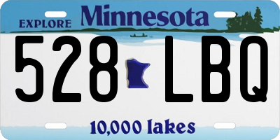 MN license plate 528LBQ