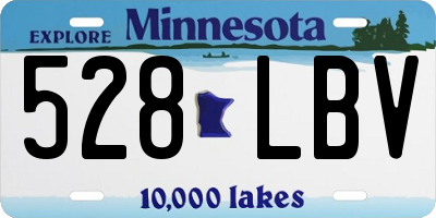 MN license plate 528LBV