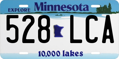 MN license plate 528LCA
