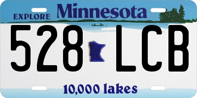 MN license plate 528LCB
