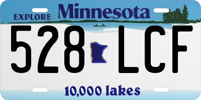 MN license plate 528LCF