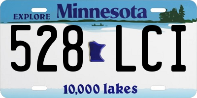 MN license plate 528LCI