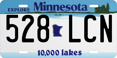MN license plate 528LCN