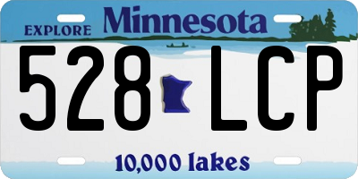 MN license plate 528LCP