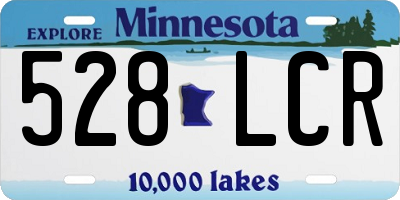 MN license plate 528LCR