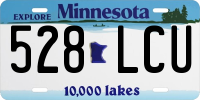 MN license plate 528LCU