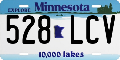 MN license plate 528LCV