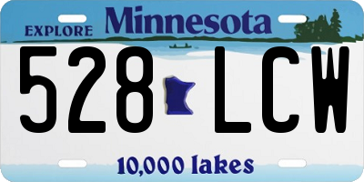 MN license plate 528LCW