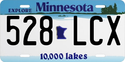 MN license plate 528LCX
