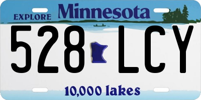 MN license plate 528LCY