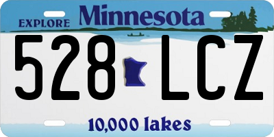 MN license plate 528LCZ
