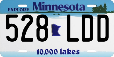 MN license plate 528LDD