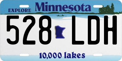 MN license plate 528LDH