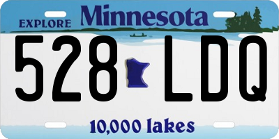 MN license plate 528LDQ