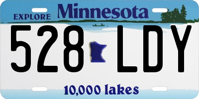 MN license plate 528LDY