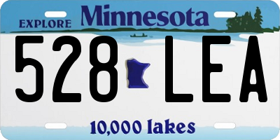 MN license plate 528LEA