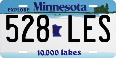 MN license plate 528LES