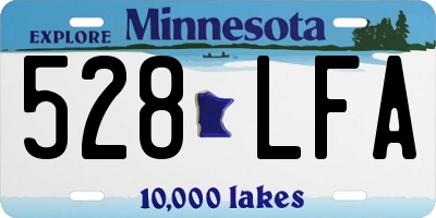 MN license plate 528LFA