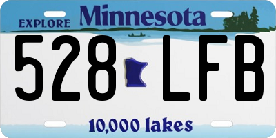 MN license plate 528LFB