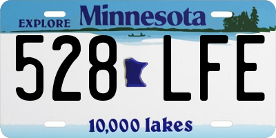 MN license plate 528LFE
