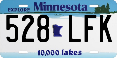 MN license plate 528LFK