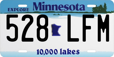 MN license plate 528LFM