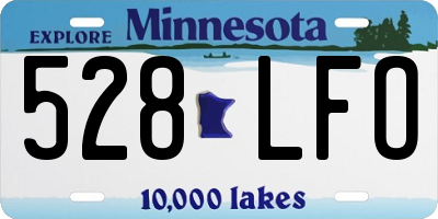 MN license plate 528LFO