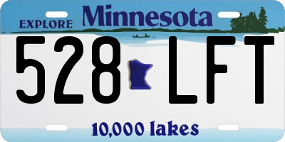 MN license plate 528LFT