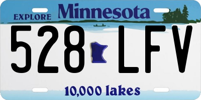 MN license plate 528LFV