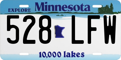 MN license plate 528LFW