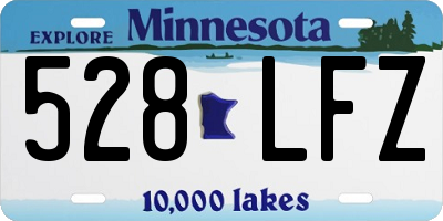 MN license plate 528LFZ