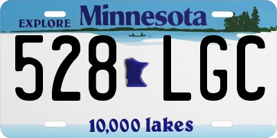 MN license plate 528LGC