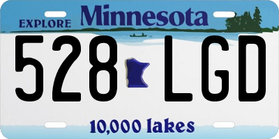 MN license plate 528LGD